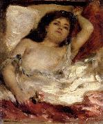 Pierre Renoir Reclining Semi-nude France oil painting artist